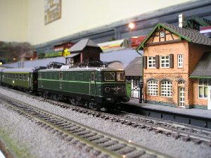 Detalle del depósito de locomotoras